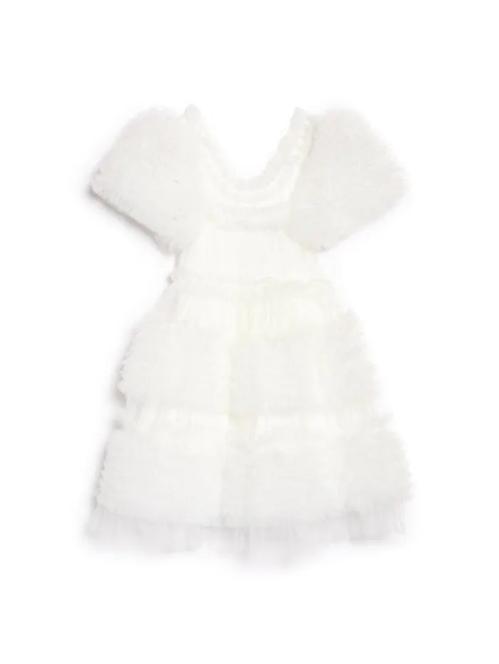 Women Sister Jane Dresses DREAM Fey Tulle Ruffle Dress True White