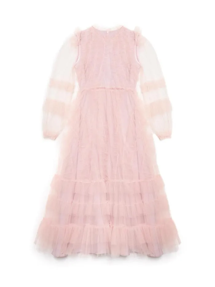 Women Sister Jane Dresses DREAM Treasure Tulle Midi Dress Powder Pink