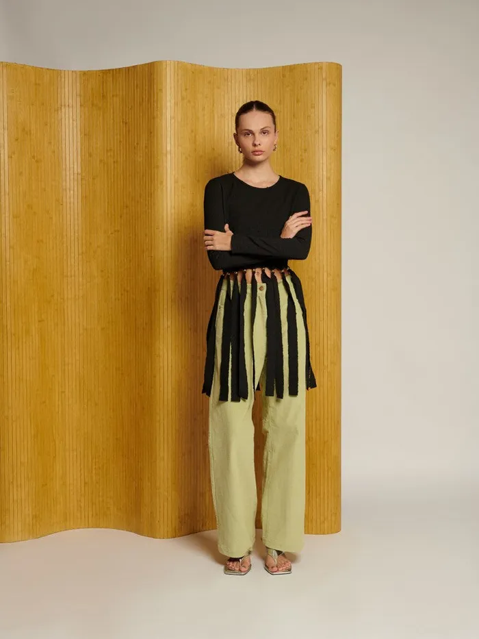 Women Sister Jane Tops Ghospell Blake Bead Top Coal Black