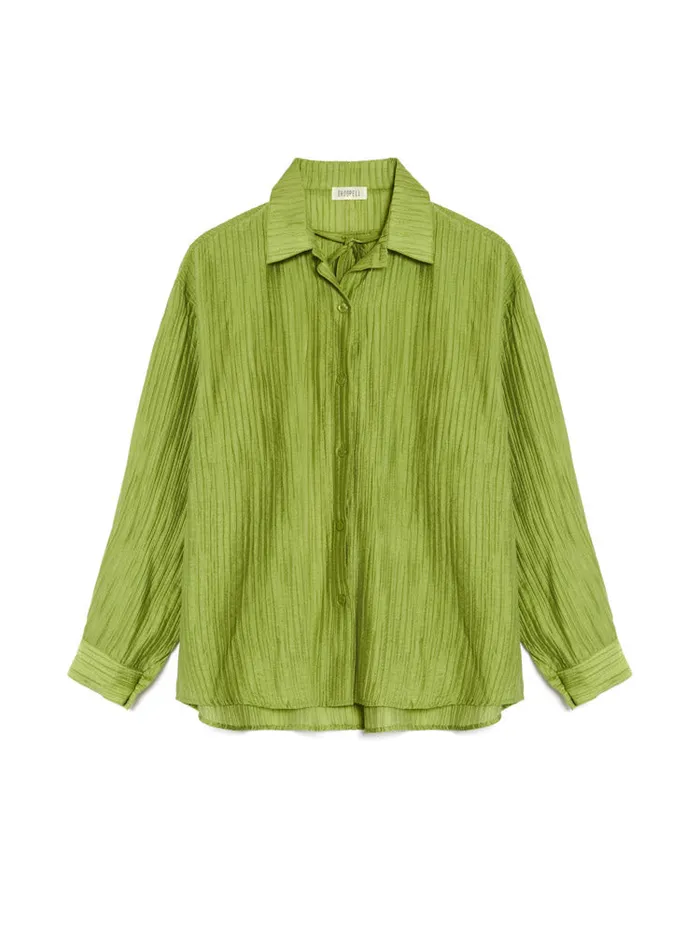 Women Sister Jane Tops Ghospell Gwen Oversized Shirt Pear Green