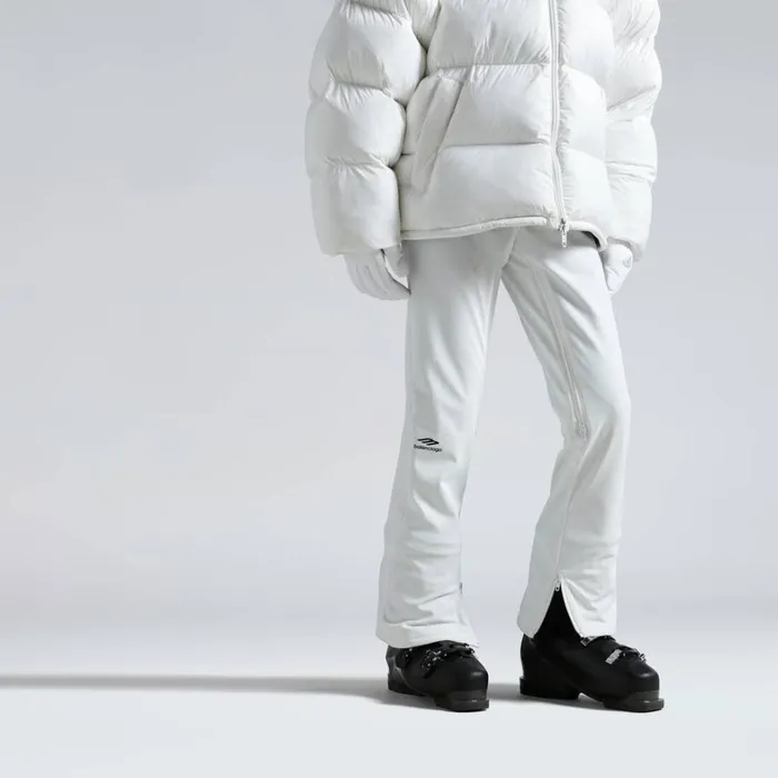 Women Ski Balenciaga Skiwear 8211 3b Sports Icon 5pocket Ski Trousers In White