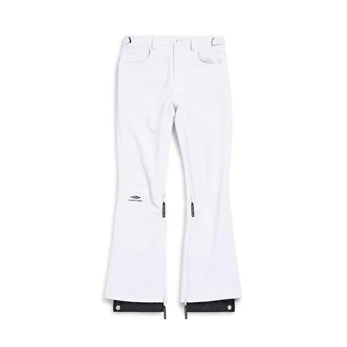 Women Ski Balenciaga Skiwear 8211 3b Sports Icon 5pocket Ski Trousers In White