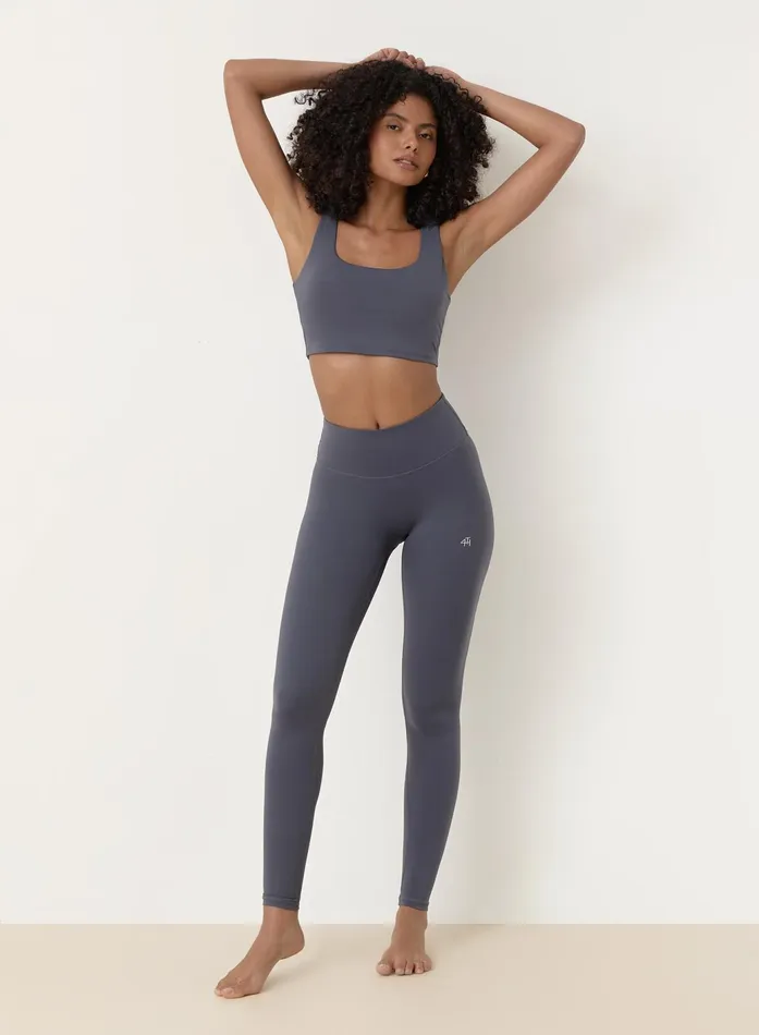 Women Slate Blue Fourth High Waisted Legging Elessia 4th and Reckless Leggings