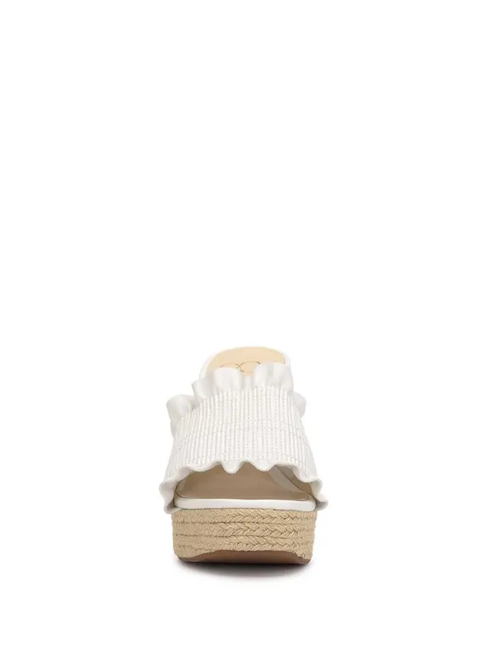 Women Slides and Mules Jessica Simpson Serilda Espadrille Wedge In White