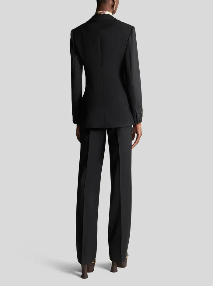 Women Slim Jacket With Paisley Embroidery Etro Jackets