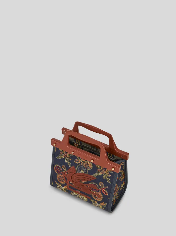 Women Small Jacquard Love Trotter Bag With Apple Pattern Etro Shopping Bags