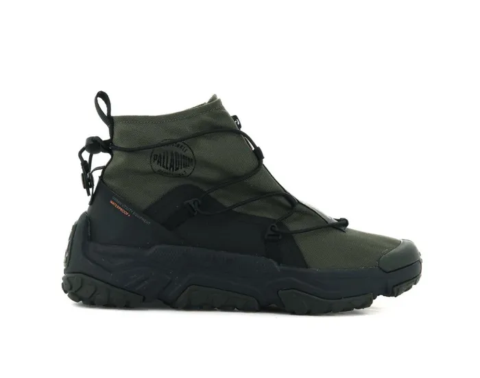 Women Sneakers PALLADIUM OFFGRID HI ZIP WATERPROOF Olive Night