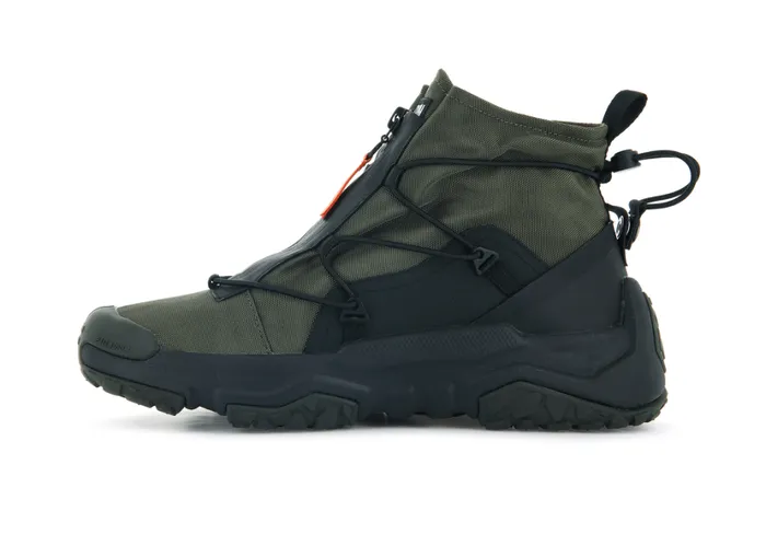 Women Sneakers PALLADIUM OFFGRID HI ZIP WATERPROOF Olive Night Women Sneakers PALLADIUM OFFGRID HI ZIP WATERPROOF Olive Night