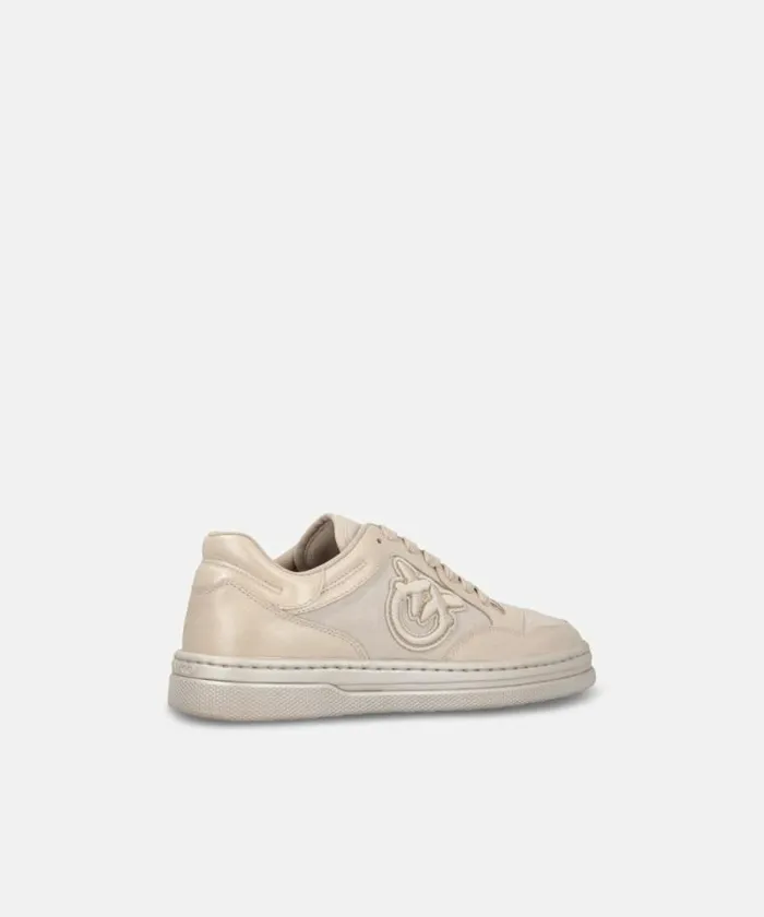 Women Sneakers Pinko Laminated Suede Sneakers Peach Women Sneakers Pinko Laminated Suede Sneakers Peach