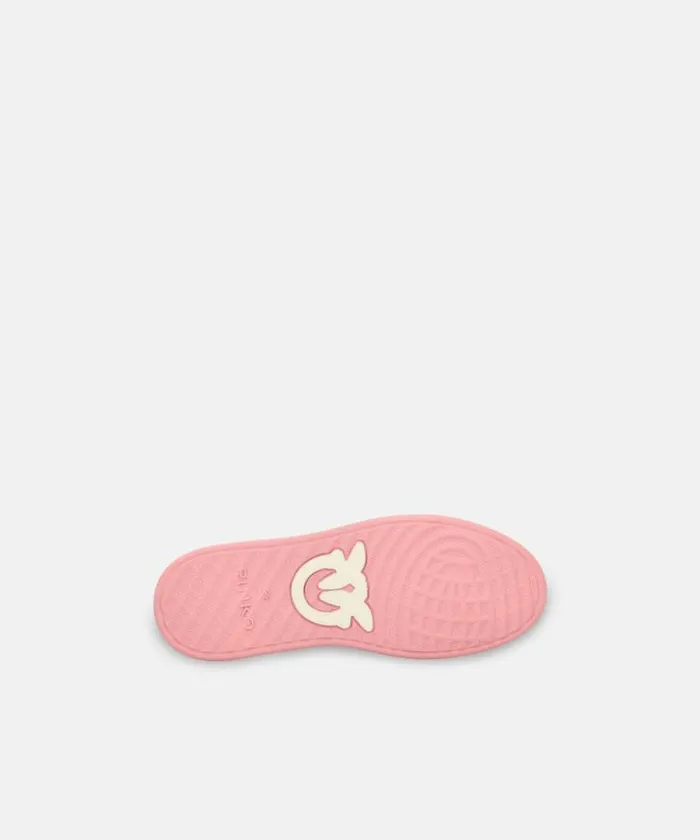 Women Sneakers Pinko Twotone Sneakers With Logo Embroidery Milkpink Women Sneakers Pinko Twotone Sneakers With Logo Embroidery Milkpink