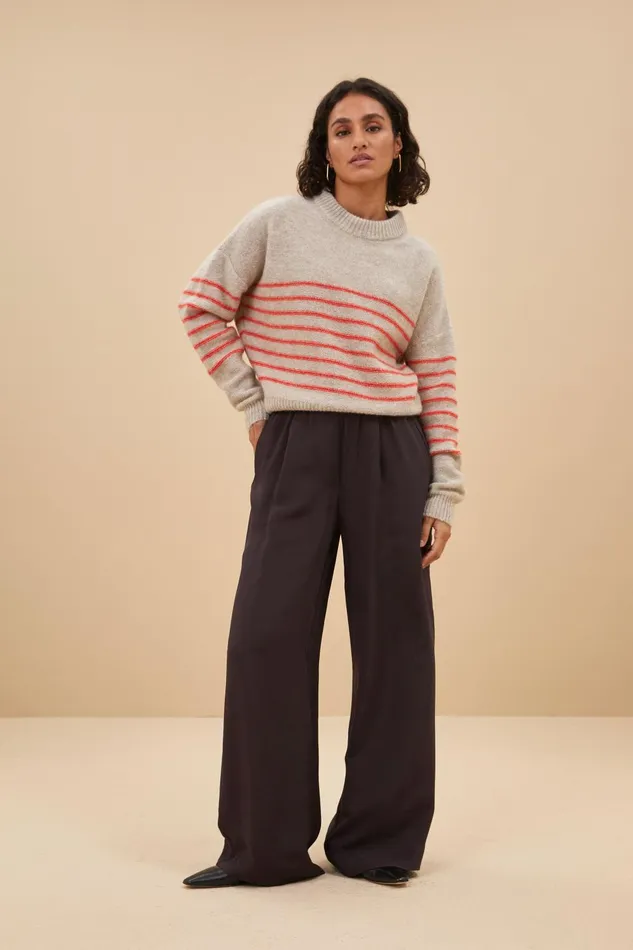 Women Sonny Stripe Pullover Lipstick Bybar Pullovers
