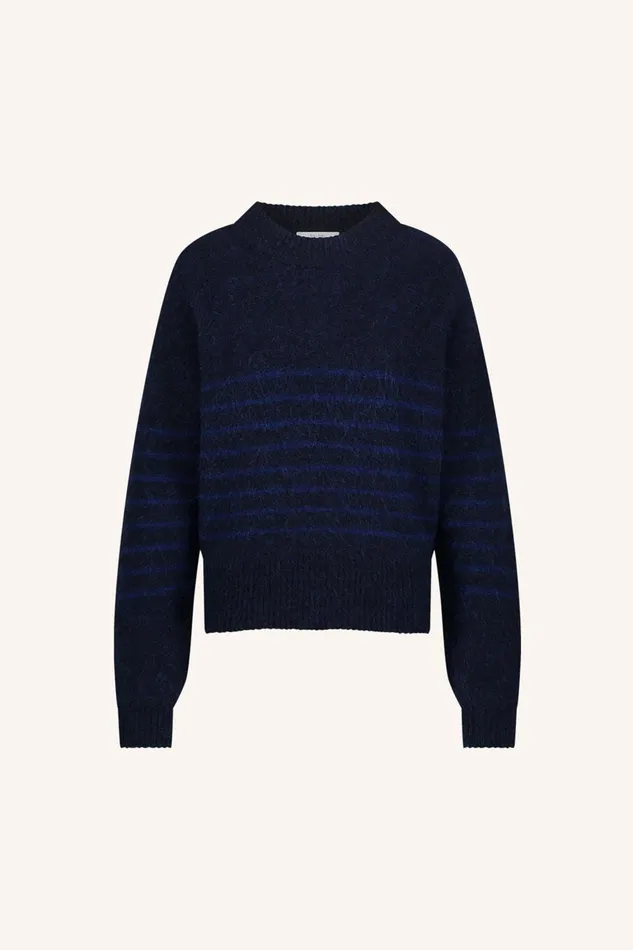 Women Sonny Stripe Pullover Midnight Bybar Pullovers