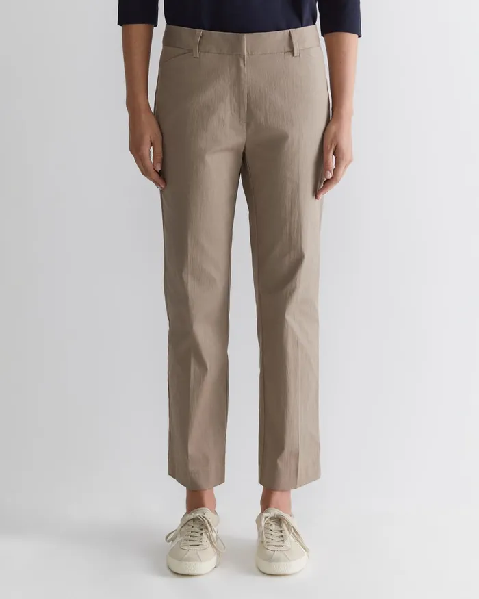 Women Sportscraft Pants Evie Straight Capri Pant Cappuccino