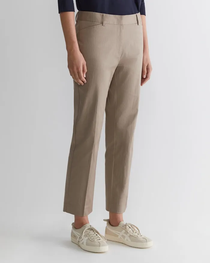 Women Sportscraft Pants Evie Straight Capri Pant Cappuccino