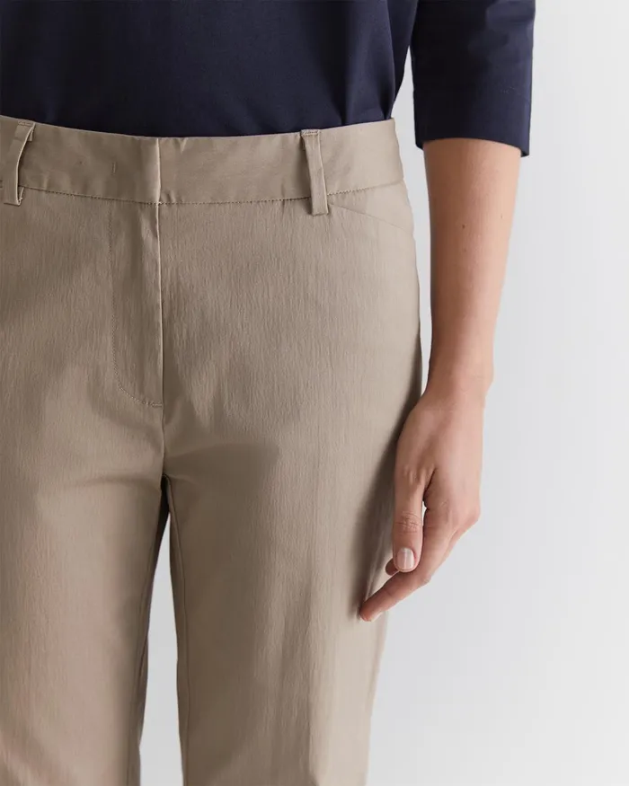 Women Sportscraft Pants Evie Straight Capri Pant Cappuccino