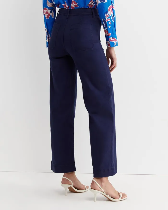 Women Sportscraft Pants Nili Wide Leg Jean Navy