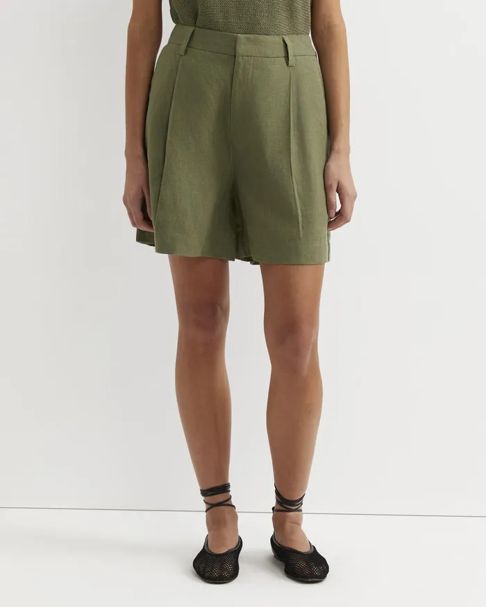 Women Sportscraft Shorts Lilou Linen Short Khaki
