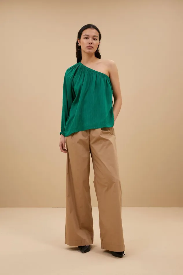 Women Stella Blouse Bright Green Bybar Blouses Women Stella Blouse Bright Green Bybar Blouses