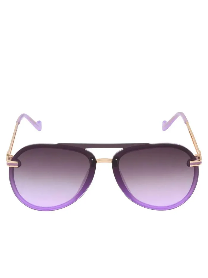 Women Sunglasses Jessica Simpson Metal Aviator Sunglasses In Light Purple