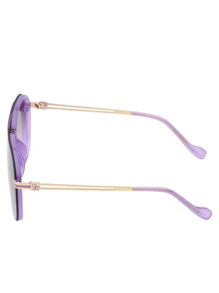 Women Sunglasses Jessica Simpson Metal Aviator Sunglasses In Light Purple