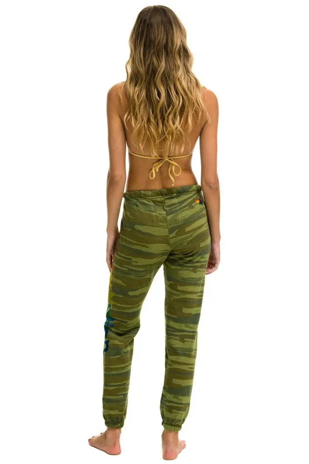 Women Sweatpants Aviator Nation Aspen Sweatpants 8211 Camo