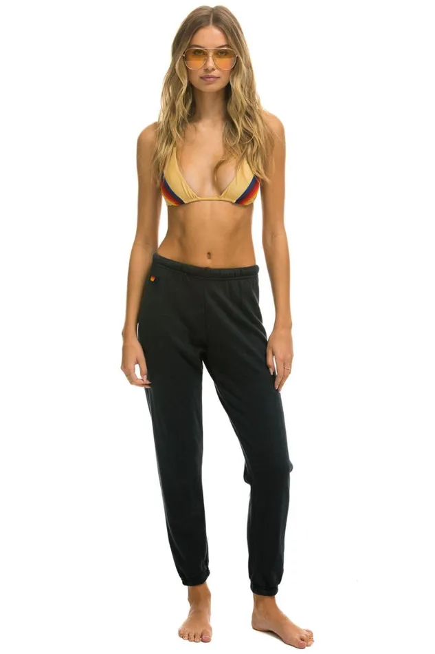 Women Sweatpants Aviator Nation Bolt Sweatpants 8211 Charcoal