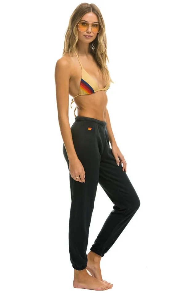 Women Sweatpants Aviator Nation Bolt Sweatpants 8211 Charcoal