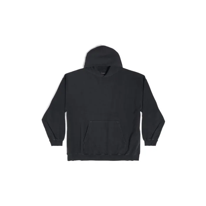 Women Sweatshirts and Hoodies Balenciaga Balenciaga Back Hoodie Large Fit In Black