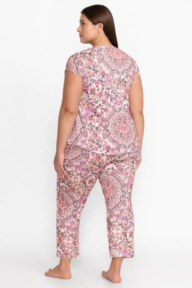 Women The Bobbie Crop Set The Aussie Johnny Was Sleepwear Women The Bobbie Crop Set The Aussie Johnny Was Sleepwear