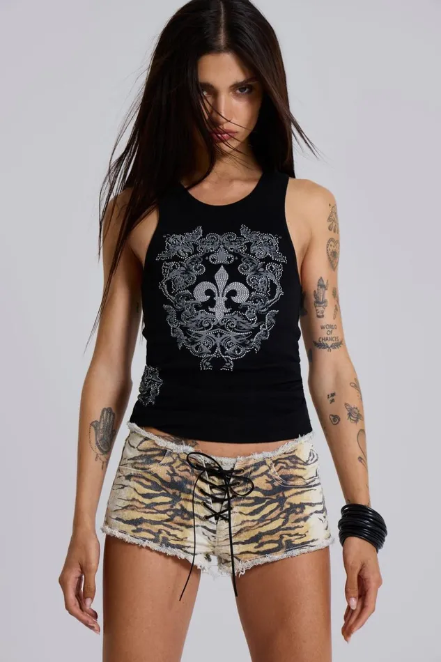 Women Tiger Denim Hot Pants Jaded London Jeans