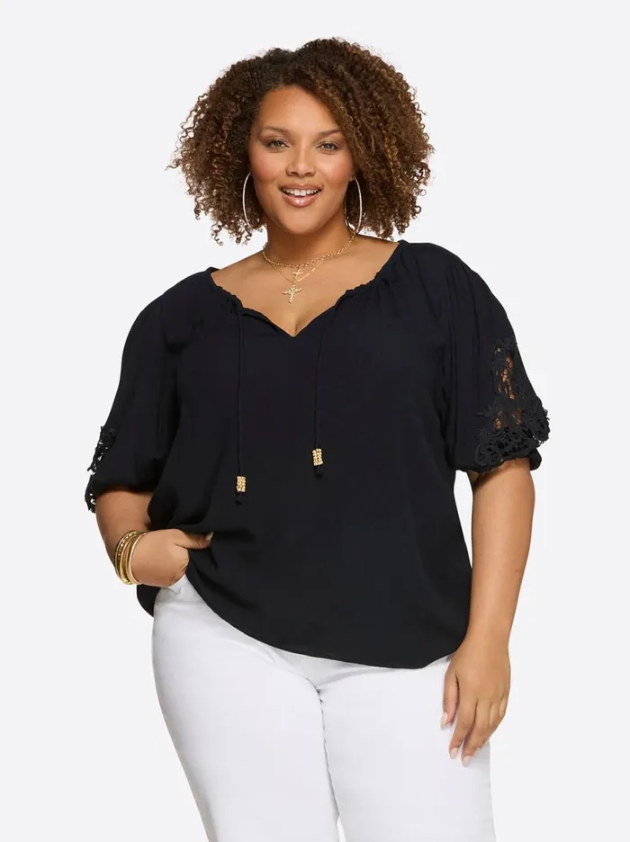 Women Tops and Tees Jessica Simpson Eloise Blouse In Night Sky