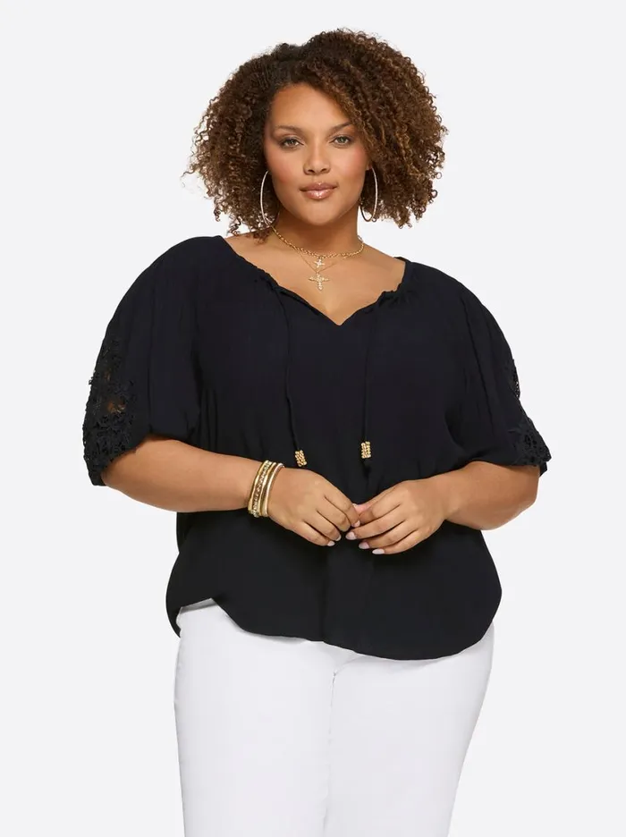 Women Tops and Tees Jessica Simpson Eloise Blouse In Night Sky