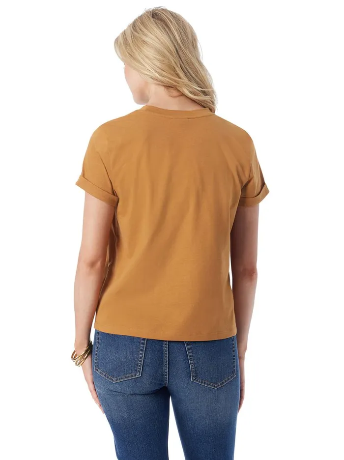 Women Tops and Tees Jessica Simpson Ike Tee In Bone Brown