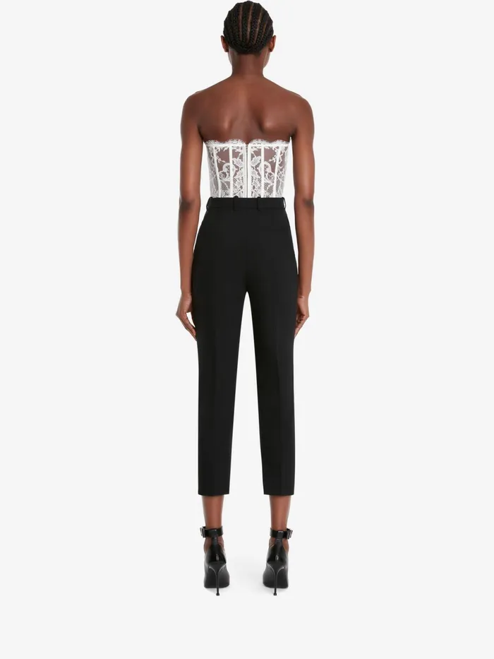Women Tops And Shirts Alexander McQueen Lace Corset White