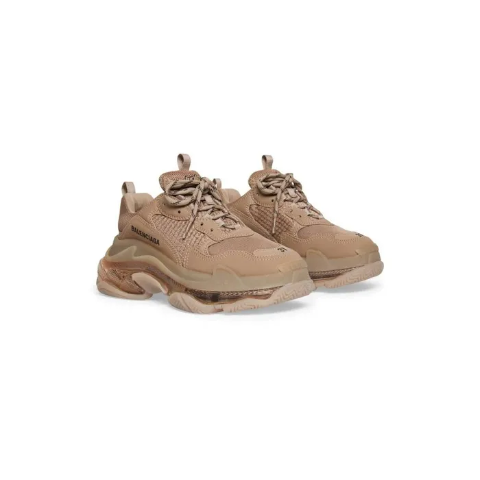 Women Trainers Balenciaga Triple S Clear Sole Trainers In Brown