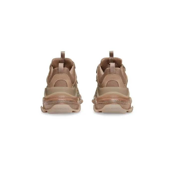 Women Trainers Balenciaga Triple S Clear Sole Trainers In Brown