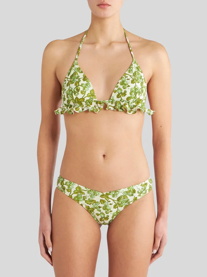 Women Triangle Bikini With Ruches Etro Beachwear