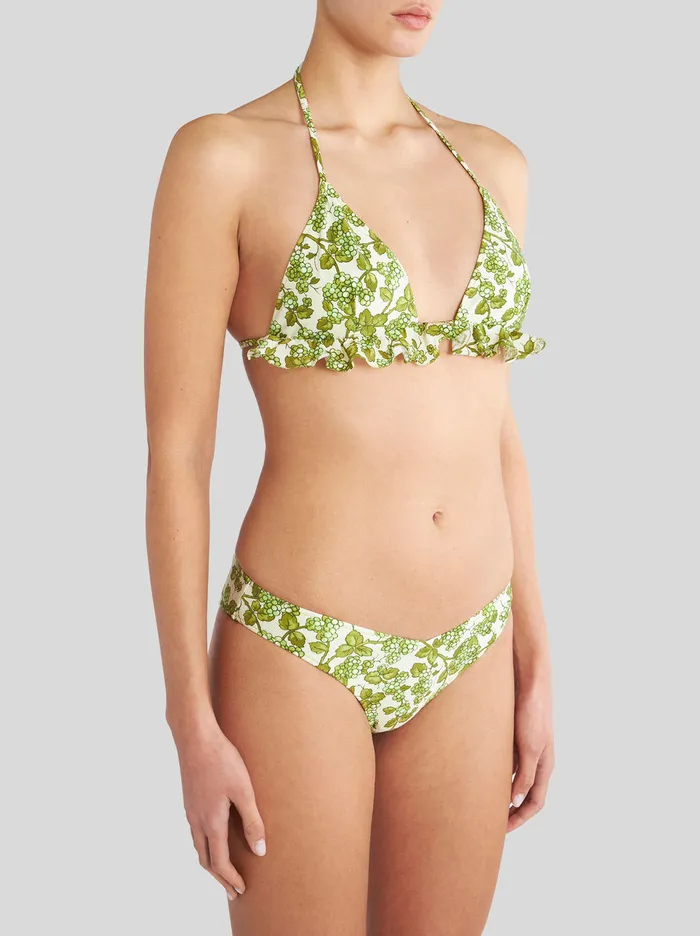 Women Triangle Bikini With Ruches Etro Beachwear