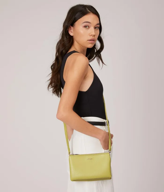 Women Triplet Vegan Crossbody Bag 8211 Purity Black Matt and Nat Crossbody