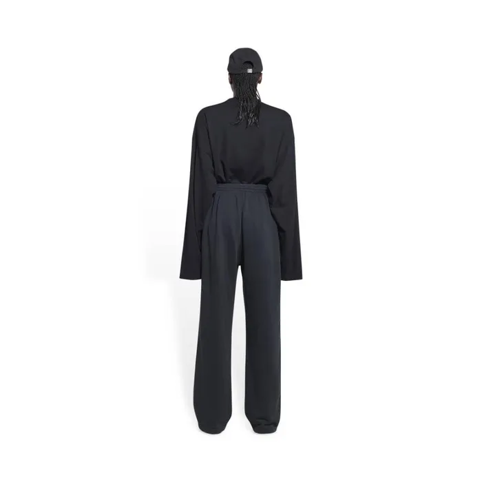 Women Trousers Balenciaga Political Campaign Jogging Trousers In Black