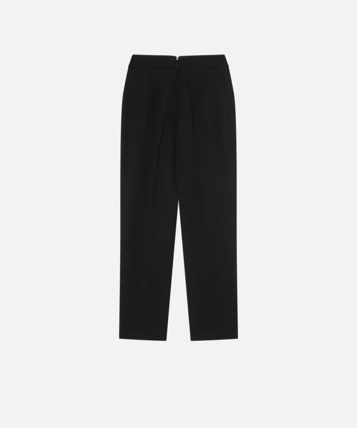 Women Trousers Pinko Elegant Technical Fabric Trousers Limo Black Women Trousers Pinko Elegant Technical Fabric Trousers Limo Black