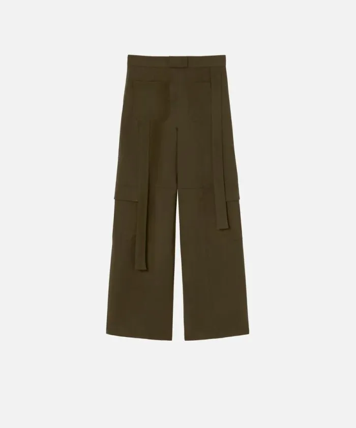 Women Trousers Pinko Flowing Wideleg Cargo Trousers Greenamazonia Women Trousers Pinko Flowing Wideleg Cargo Trousers Greenamazonia