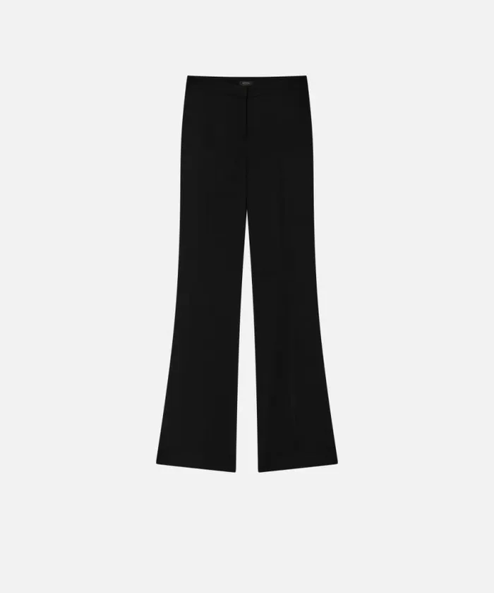 Women Trousers Pinko Highwaist Trousers In Technical Cady Limo Black Women Trousers Pinko Highwaist Trousers In Technical Cady Limo Black