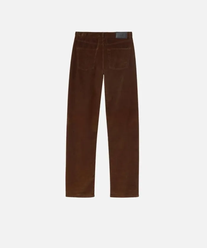 Women Trousers Pinko Loosefit Corduroy Trousers Chestnut Brown Women Trousers Pinko Loosefit Corduroy Trousers Chestnut Brown
