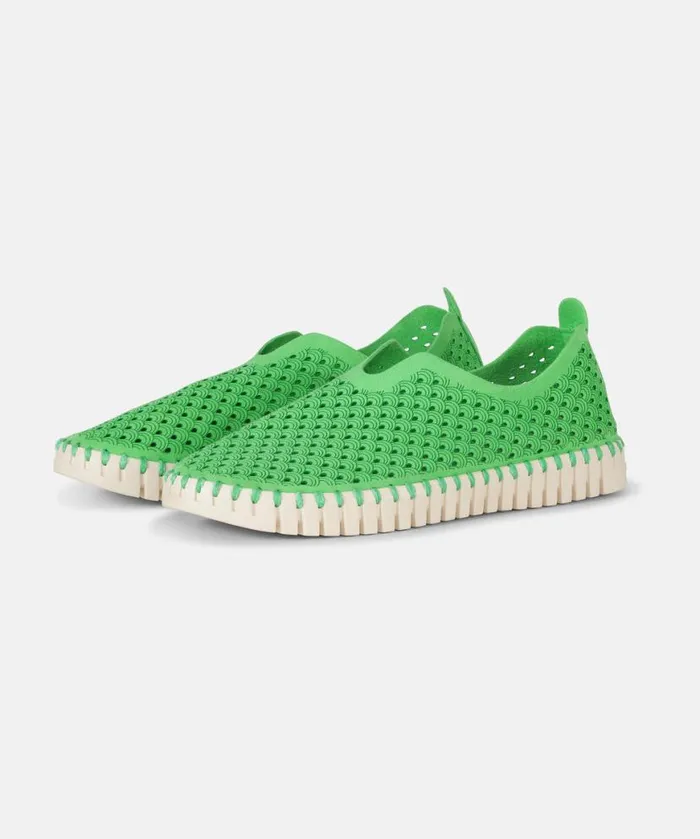 Women Tulip Flats Ilse Jacobsen Tulip SlipIn 8211 Bright Green