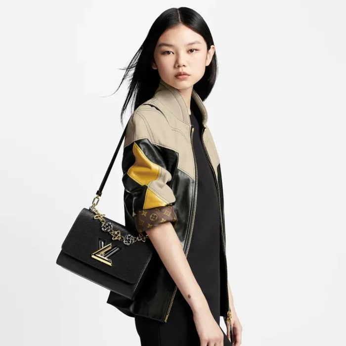 Women Twist Bag Louis Vuitton Louis Vuitton Black M22773 Twist MM 8211 Louis Vuitton Handbag Store