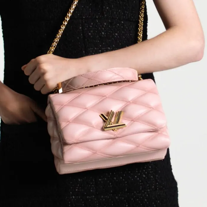 Women Twist Bag Louis Vuitton Louis Vuitton M24465 GO14 MM Rosabella Pink 8211 Louis Vuitton Handbag Store