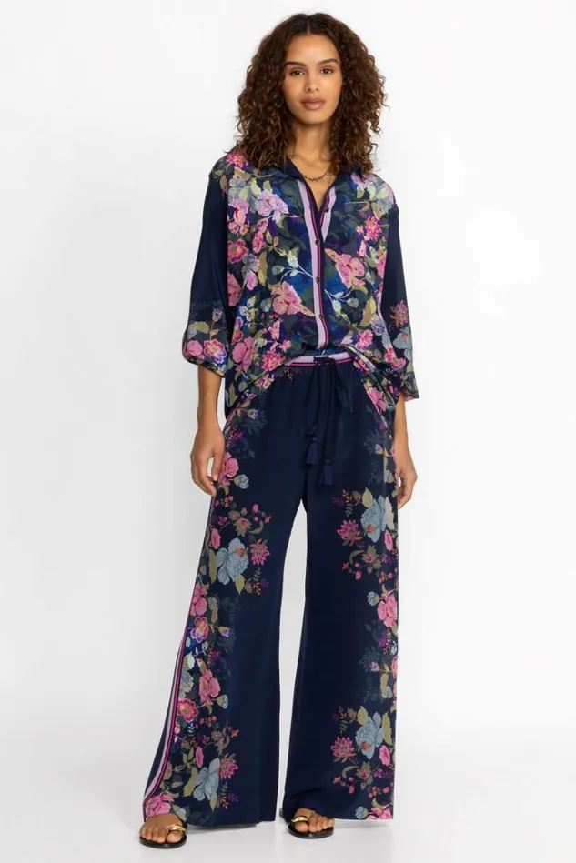 Women VALERIA SILK EASY PANT Valeria Johnny Was Bottoms Women VALERIA SILK EASY PANT Valeria Johnny Was Bottoms