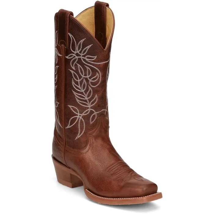 WOMEN Vickery 12034 Western Boot Brown Justin Boots Western