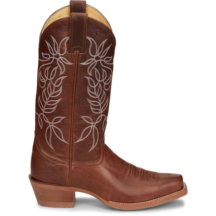 WOMEN Vickery 12034 Western Boot Brown Justin Boots Western